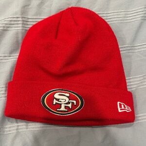 New Era Red San Francisco 49ers Knit Beanie